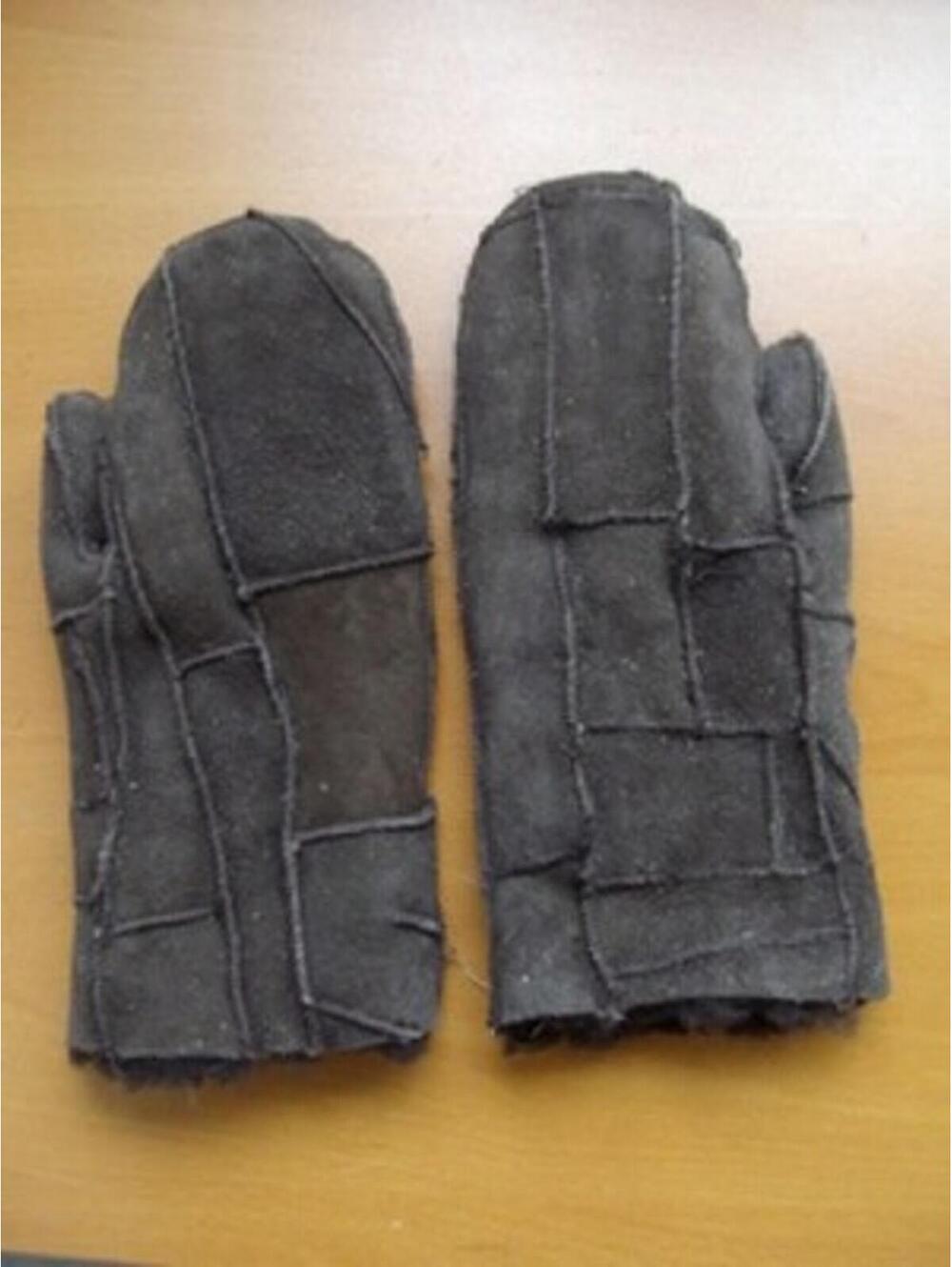 NEW BROWN SHEEPSKIN SHEARLING MITTENS MITTS GLOVES FOR WOMEN WOMAN SZ SMALL MED